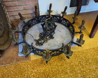 Impressive wrought iron chandlier