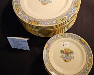 12 dinner plates, 12 salad or dessert plates "Autumn" by Lenox