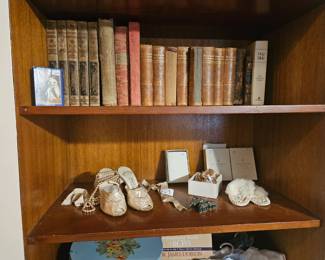 Vintage shoes and books