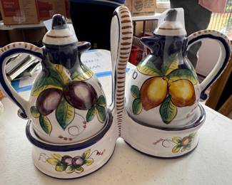Italian cruet set