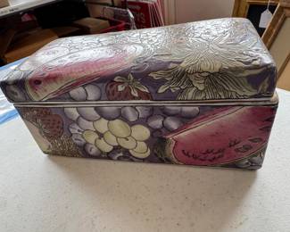 Asian ceramic box