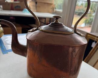 Copper tea kettle