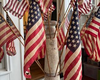 Vintage flag display