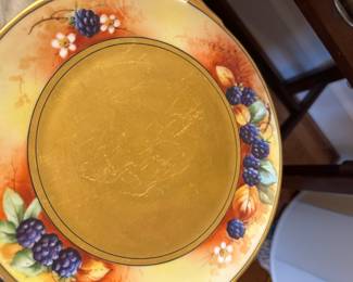 Painted antique plate
