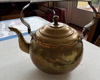 Copper tea kettle