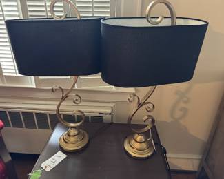 PAIR OF CONTEMPORARY LAMPS