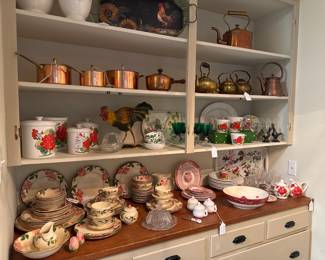 Cupboards are filled
