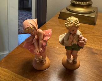 Carved wooden figures