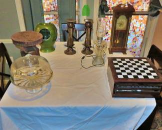 items on table