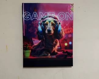 Dachshund Game On Canvas $ 10