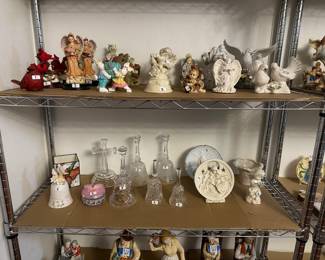 Glass Figurines and Bells 