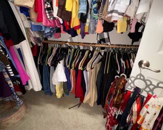 Huge walk in closet full of Clothes Name Brands 