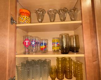 Amber Vintage glasses and Others