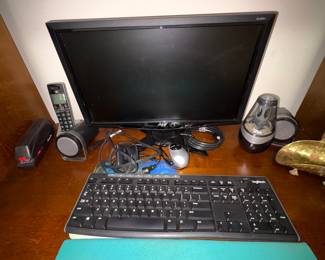 Asus Monitor, keyboard, mouse and speakers 