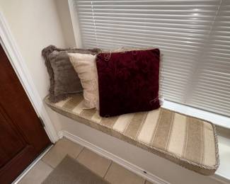 Decorative Pillows, Bench Cushion 