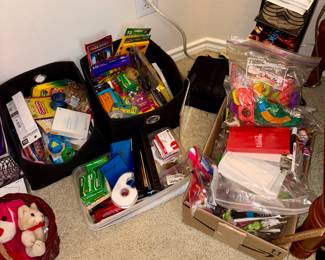Office supplies, Bags of Pens and Pencils and more, Teacher Supplies