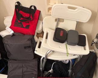 Bath Chairs, glucose testing kits, and more medical items 
