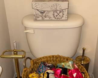 More scarves, Bathroom items