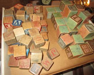 Antique child's blocks