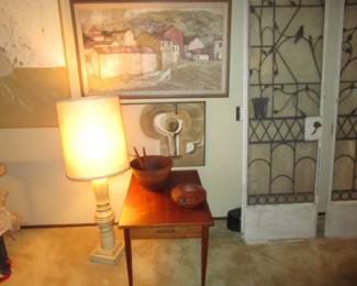 Knoll table, Art, Mid Century lamp