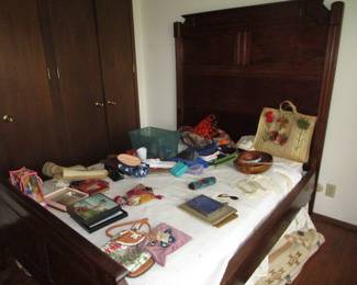 Antique double bed