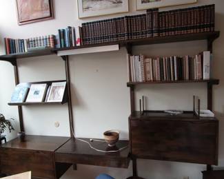 Mid Century Modern Denmark Kopenhavn floating book shelves/wall unit