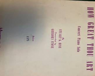Piano sheet music
