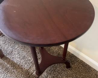 Table shown with doily in earlier pictures. 16” round $24