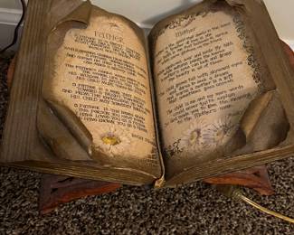 Bible on stand $15