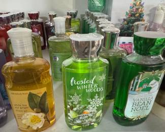 Bath and Body Works hand soaps and shower gels
