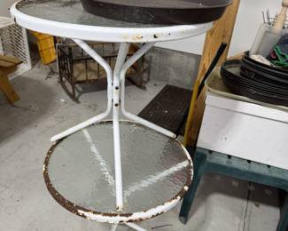 little glass top tables