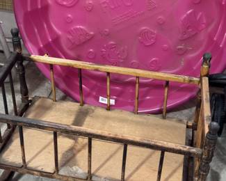 little vintage doll crib