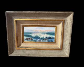 Vintage org oil painting