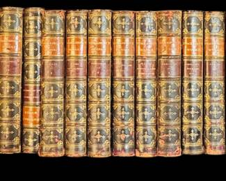 Antique leather books