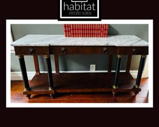 Vintage Baker
Marble top console table