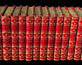 Antique leather books