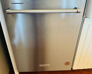 Stainless  Steel KitchenAid dishwasher
24”