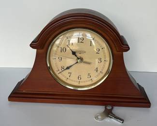 brownstone mantle clock