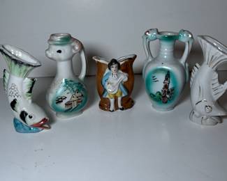 miniature bud vases - made in Japan