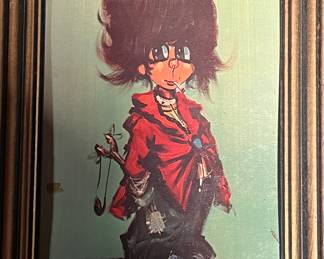Michel Thomas big eyed print