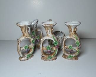 miniature fruit "instrument" vases