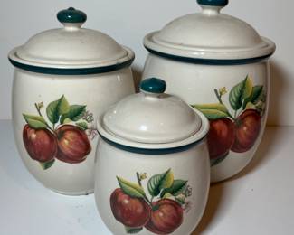 Apple canister set - two available