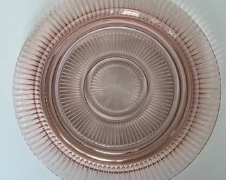 pink depression glass