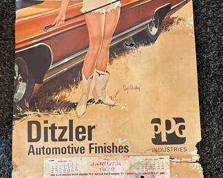 Ditzler 1972 advertising calendar