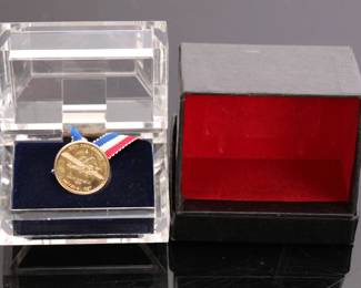 14 kt Solid Gold Charles Lindbergh 50th ann commemorative coin
