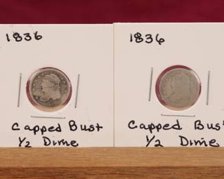 Capped Bust 1/2 dime coins