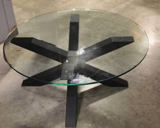 Post Modern Jacks glass coffee table