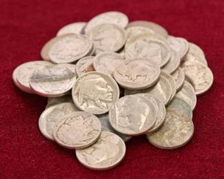 Lot #2 of buffalo nickels