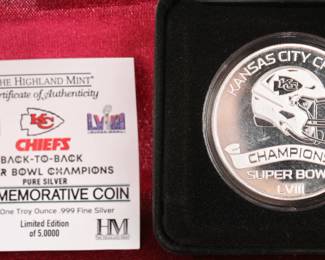 Chiefs Commemorative super bowl coin