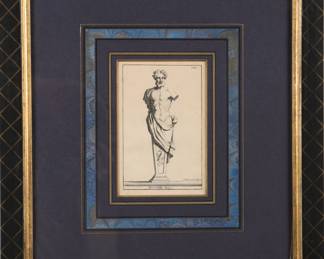 Antique print- Jupiter in great frame!